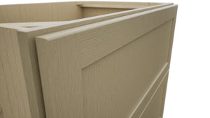 Fabuwood Galaxy Desert Oak DB36-2 Base 2 Drawers Cabinet, Detail View