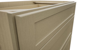 Fabuwood Galaxy Desert Oak DB36 Base 3 Drawers Cabinet, Detail View