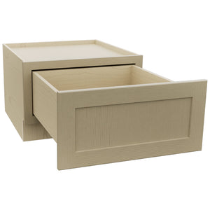 Fabuwood Galaxy Desert Oak DBS24 Base Bench Seat Cabinet, Open View