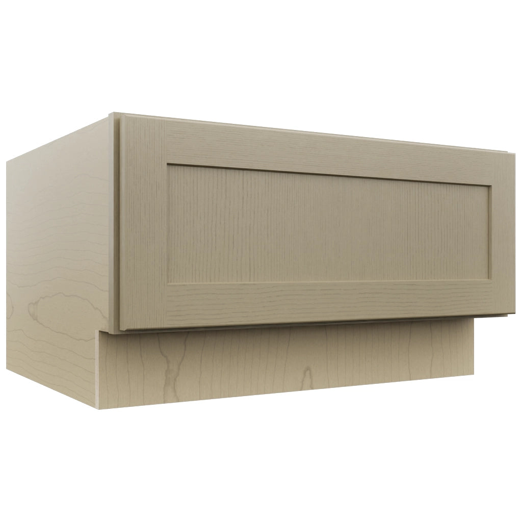 Fabuwood Galaxy Desert Oak DBS30 Base Bench Seat Cabinet, Front View