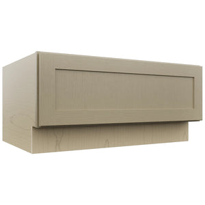 Fabuwood Galaxy Desert Oak DBS36 Base Bench Seat Cabinet, Front View