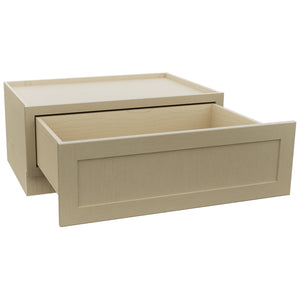 Fabuwood Galaxy Desert Oak DBS36 Base Bench Seat Cabinet, Open View