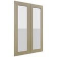 Fabuwood Galaxy Desert Oak DS GDW2436 Wall Glass Door, Front View