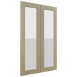 Fabuwood Galaxy Desert Oak DS GDW2439 Wall Glass Door, Front View