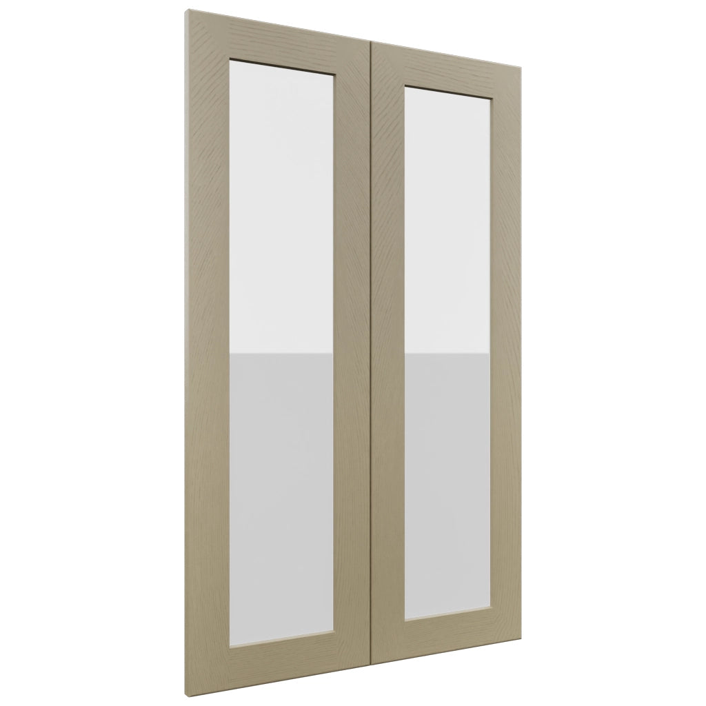 Fabuwood Galaxy Desert Oak DS GDW2439 Wall Glass Door, Front View