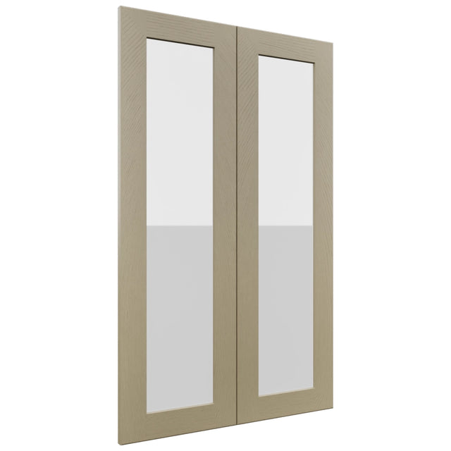 Fabuwood Galaxy Desert Oak DS GDW2439 Wall Glass Door, Front View