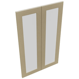 Fabuwood Galaxy Desert Oak DS GDW2439 Wall Glass Door, Top View