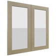Fabuwood Galaxy Desert Oak DS GDW3030 Wall Glass Door, Front View