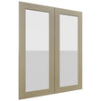 Fabuwood Galaxy Desert Oak DS GDW3036 Wall Glass Door, Front View