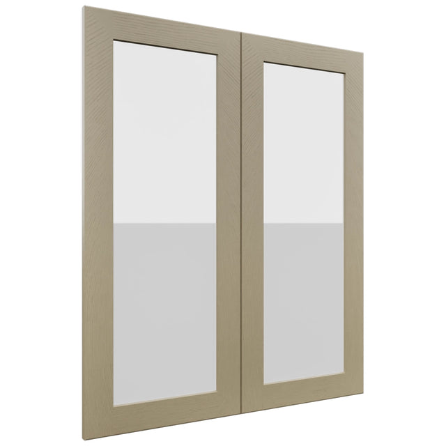 Fabuwood Galaxy Desert Oak DS GDW3036 Wall Glass Door, Front View