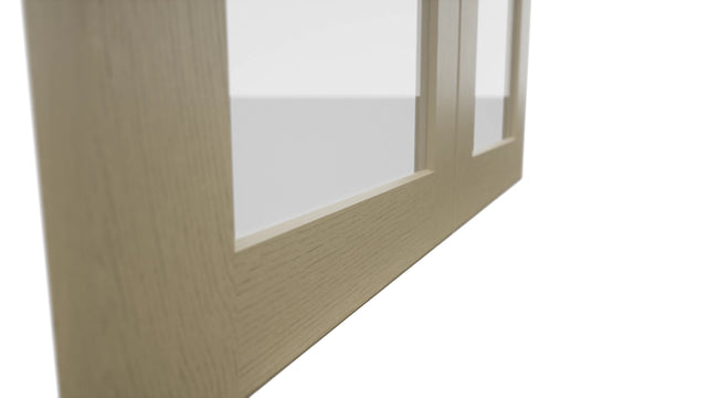 Fabuwood Galaxy Desert Oak DS GDW3036 Wall Glass Door, Detail View