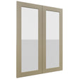Fabuwood Galaxy Desert Oak DS GDW3039 Wall Glass Door, Front View