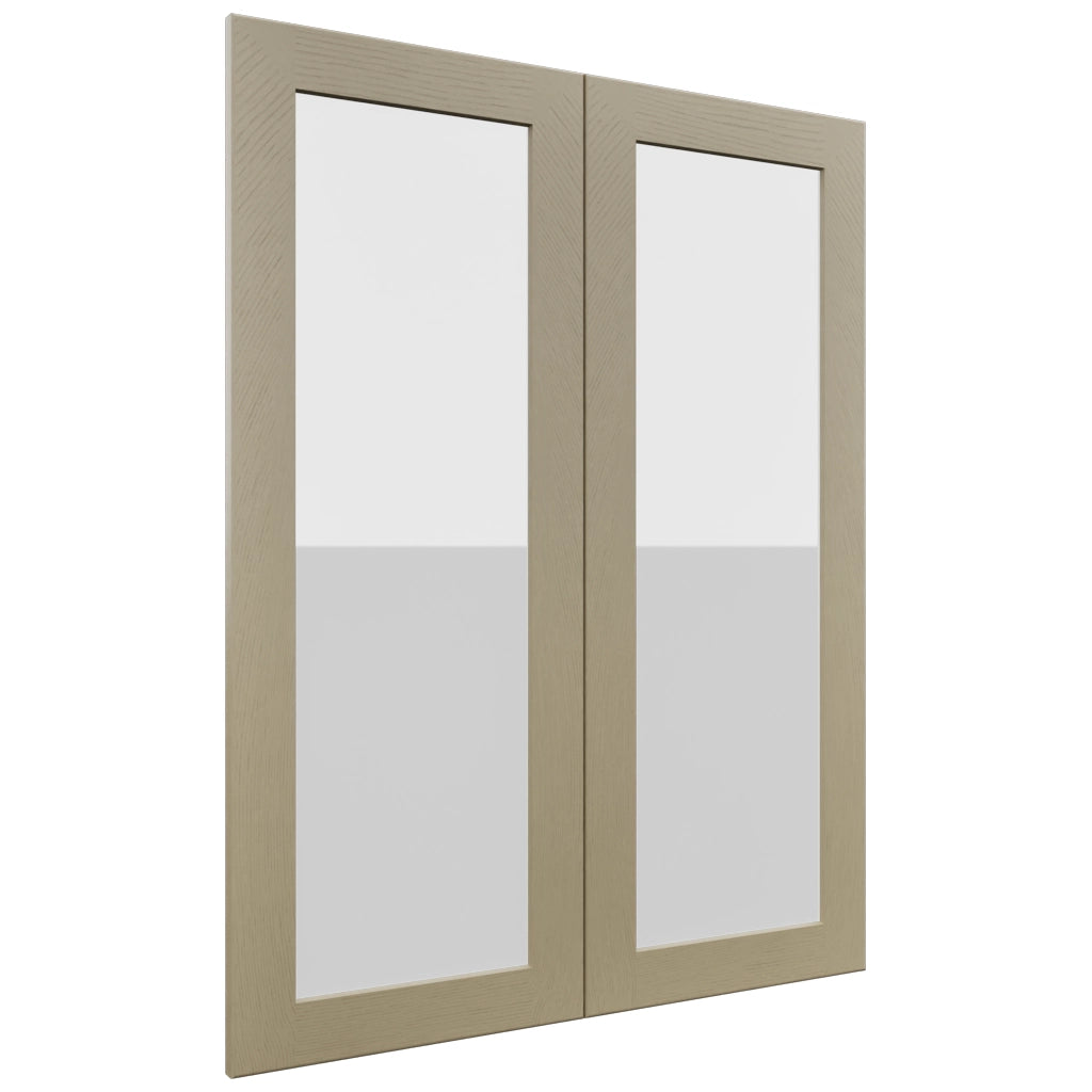 Fabuwood Galaxy Desert Oak DS GDW3039 Wall Glass Door, Front View