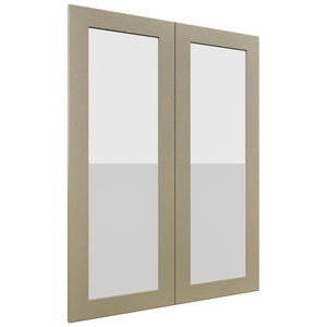 Fabuwood Galaxy Desert Oak DS GDW3039 Wall Glass Door, Front View