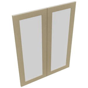 Fabuwood Galaxy Desert Oak DS GDW3039 Wall Glass Door, Top View