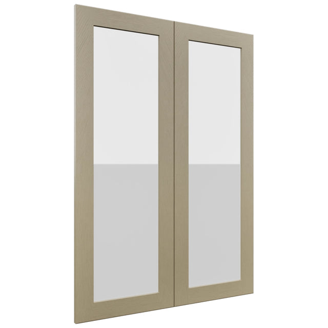 Fabuwood Galaxy Desert Oak DS GDW3042 Wall Glass Door, Front View