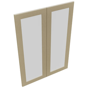 Fabuwood Galaxy Desert Oak DS GDW3042 Wall Glass Door, Top View