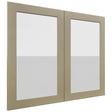 Fabuwood Galaxy Desert Oak DS GDW3630 Wall Glass Door, Front View