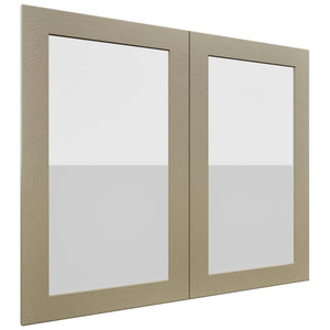 Fabuwood Galaxy Desert Oak DS GDW3630 Wall Glass Door, Front View