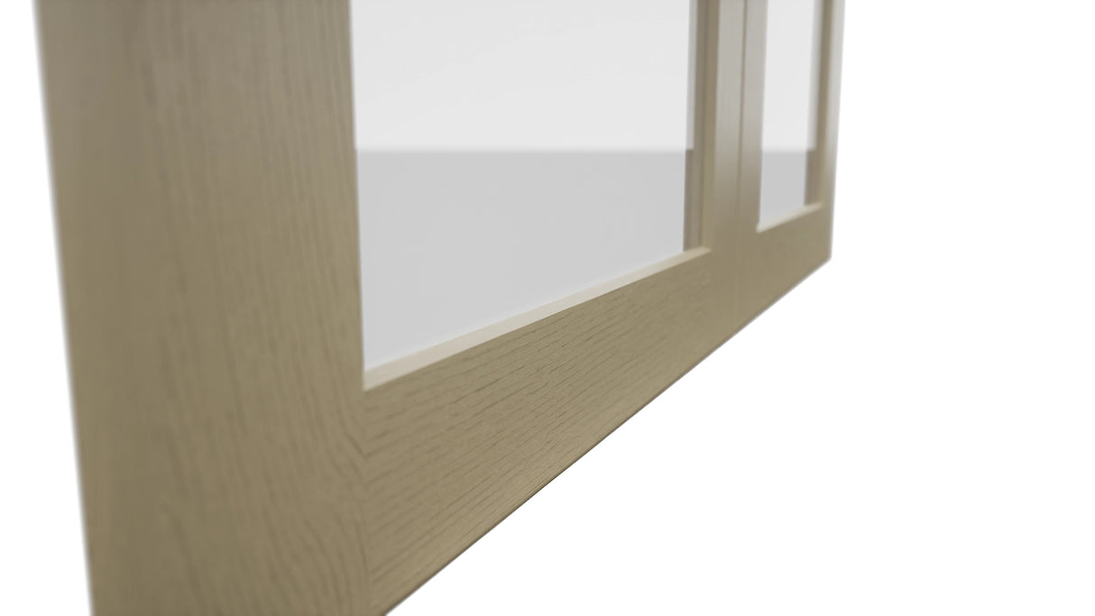 Fabuwood Galaxy Desert Oak DS GDW3630 Wall Glass Door, Detail View