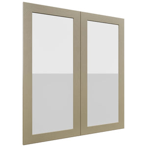 Fabuwood Galaxy Desert Oak DS GDW3639 Wall Glass Door, Front View