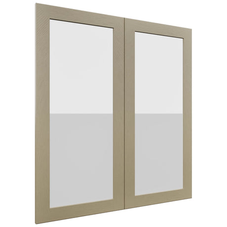 Fabuwood Galaxy Desert Oak DS GDW3639 Wall Glass Door, Front View