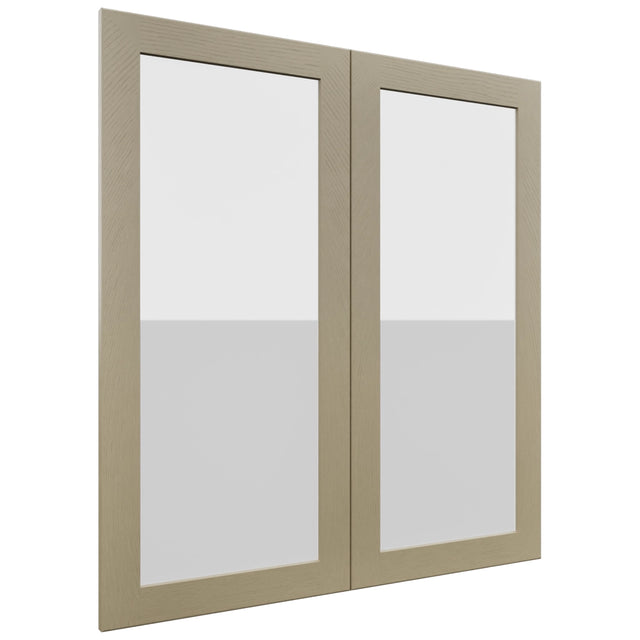 Fabuwood Galaxy Desert Oak DS GDW3639 Wall Glass Door, Front View