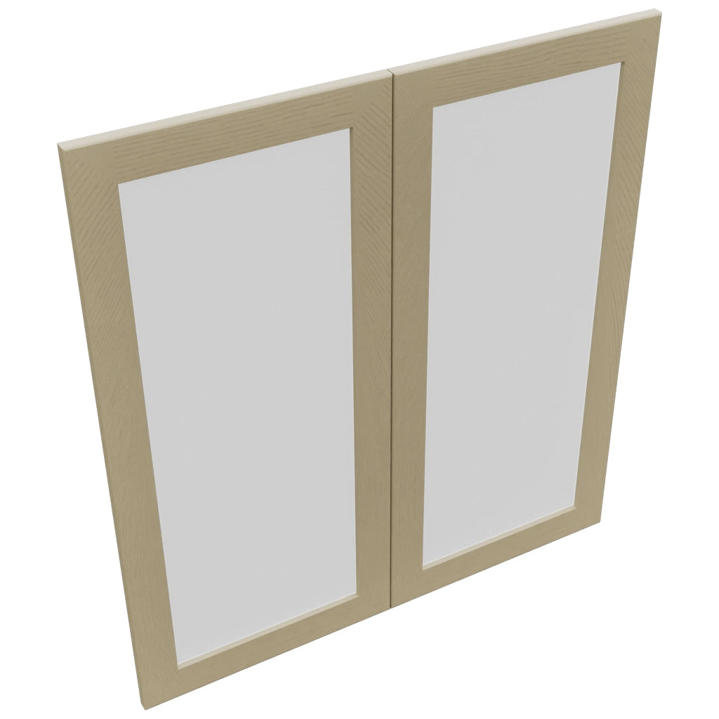 Fabuwood Galaxy Desert Oak DS GDW3639 Wall Glass Door, Top View