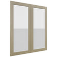 Fabuwood Galaxy Desert Oak DS GDW3642 Wall Glass Door, Front View