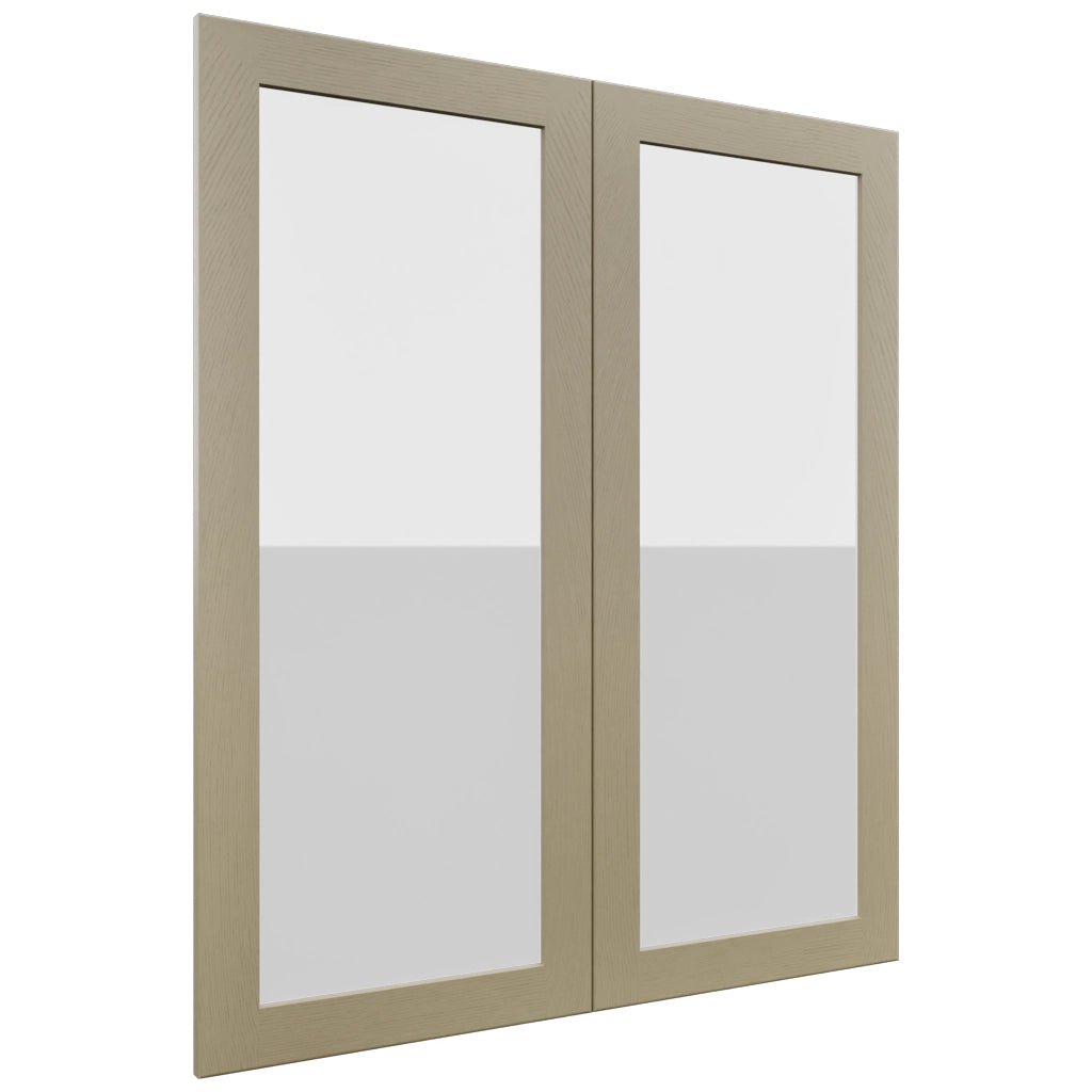 Fabuwood Galaxy Desert Oak DS GDW3642 Wall Glass Door, Front View