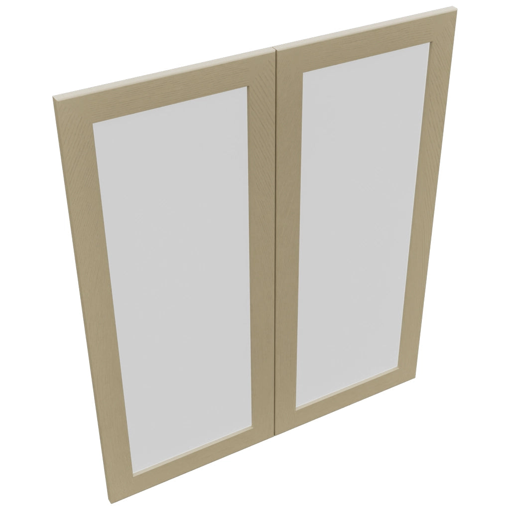 Fabuwood Galaxy Desert Oak DS GDW3642 Wall Glass Door, Top View