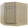 Fabuwood Galaxy Desert Oak DSB36 Base Corner Diagonal Sink Cabinet, Front View