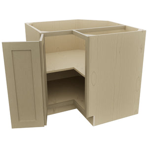 Fabuwood Galaxy Desert Oak ERB36 Base Corner Easy Reach Cabinet, Open View