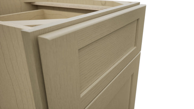 Fabuwood Galaxy Desert Oak FD18 Vanity Desk, Detail View