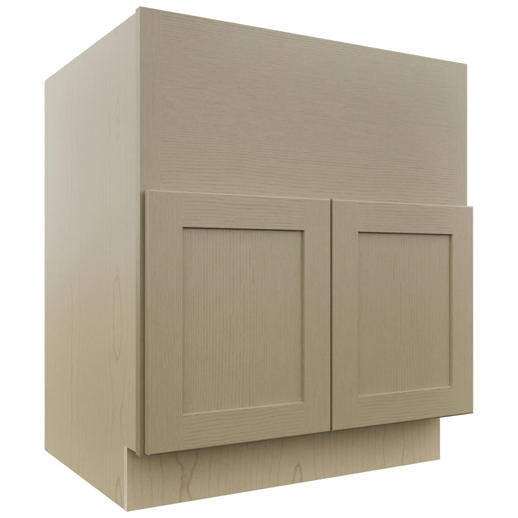 Fabuwood Galaxy Desert Oak FS30 Base Farm Sink Cabinet, Front View