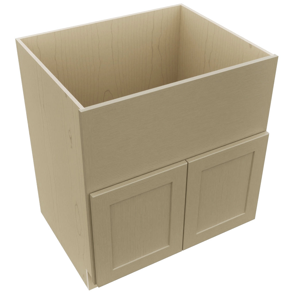Fabuwood Galaxy Desert Oak FS30 Base Farm Sink Cabinet, Top View