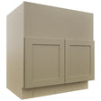 Fabuwood Galaxy Desert Oak FS33 Base Farm Sink Cabinet, Front View