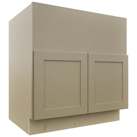 Fabuwood Galaxy Desert Oak FS33 Base Farm Sink Cabinet, Front View