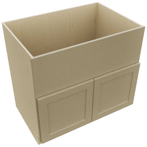 Fabuwood Galaxy Desert Oak FS36 Base Farm Sink Cabinet, Top View