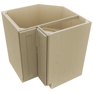 Fabuwood Galaxy Desert Oak LSB33 Base Corner Lazy Susan Cabinet, Top View