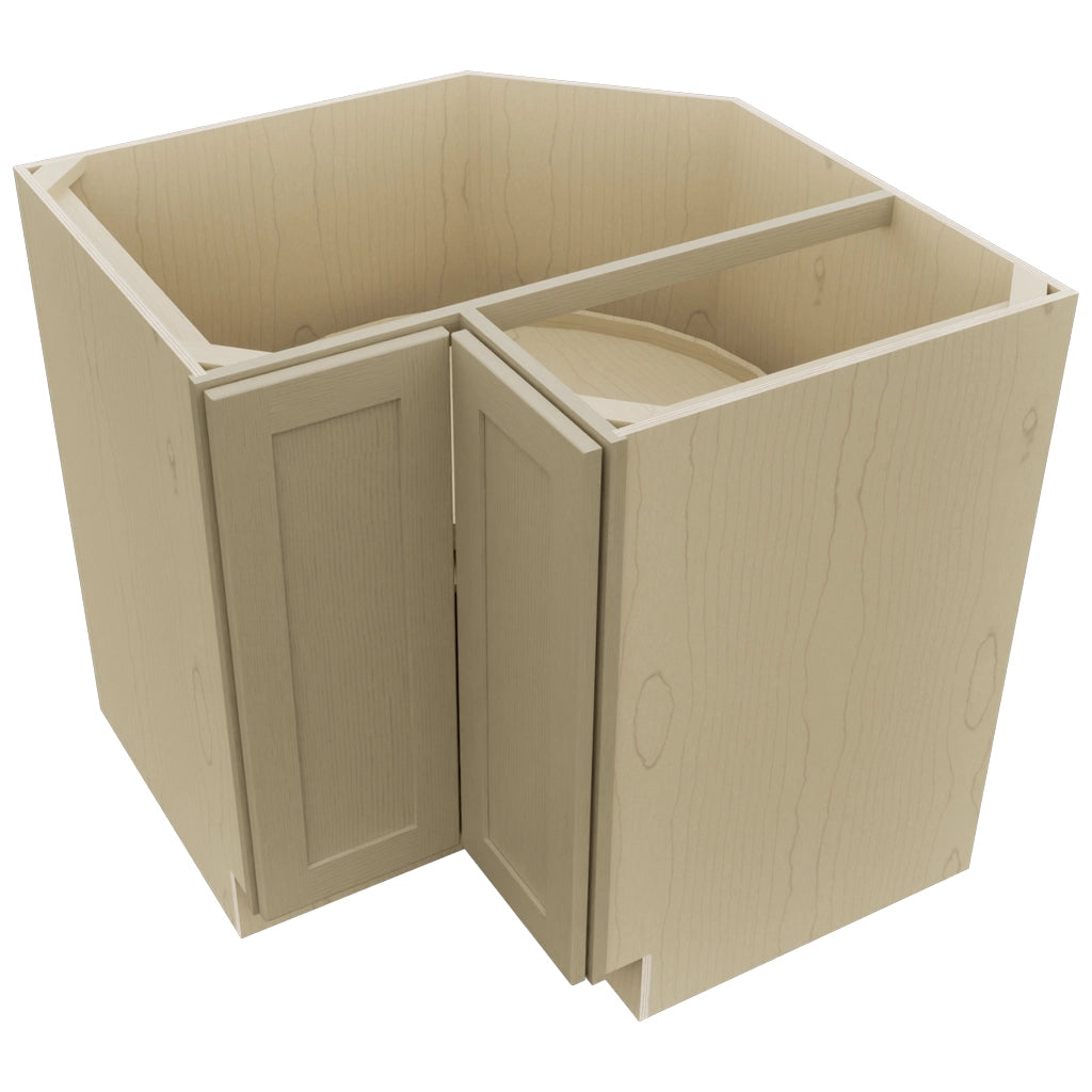 Fabuwood Galaxy Desert Oak LSB36 Base Corner Lazy Susan Cabinet, Top View