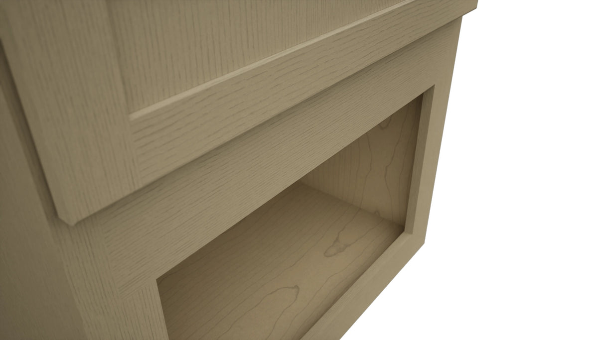 Fabuwood Galaxy Desert Oak MC303021 Wall Microwave Cabinet, Detail View
