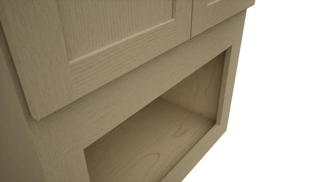 Fabuwood Galaxy Desert Oak MC303621 Wall Microwave Cabinet, Detail View