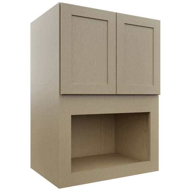 Fabuwood Galaxy Desert Oak MC304221 Wall Microwave Cabinet, Front View