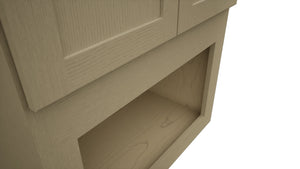 Fabuwood Galaxy Desert Oak MC304221 Wall Microwave Cabinet, Detail View