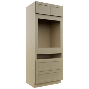 Fabuwood Galaxy Desert Oak OC3384C Tall Oven Cabinet Combo, Front View