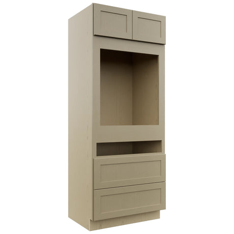 Fabuwood Galaxy Desert Oak OC3384C Tall Oven Cabinet Combo, Front View