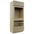 Fabuwood Galaxy Desert Oak OC3384D Tall Oven Cabinet Double, Front View