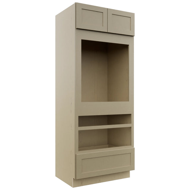 Fabuwood Galaxy Desert Oak OC3384D Tall Oven Cabinet Double, Front View