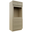 Fabuwood Galaxy Desert Oak OC3384S Tall Oven Cabinet Single, Front View